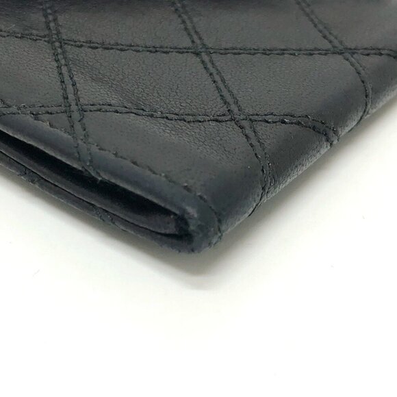 CHANEL Black Lambskin Leather Wallet - Picture 5 of 16